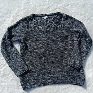 Croft & Barrow Knit Sweater Size Small Black and White